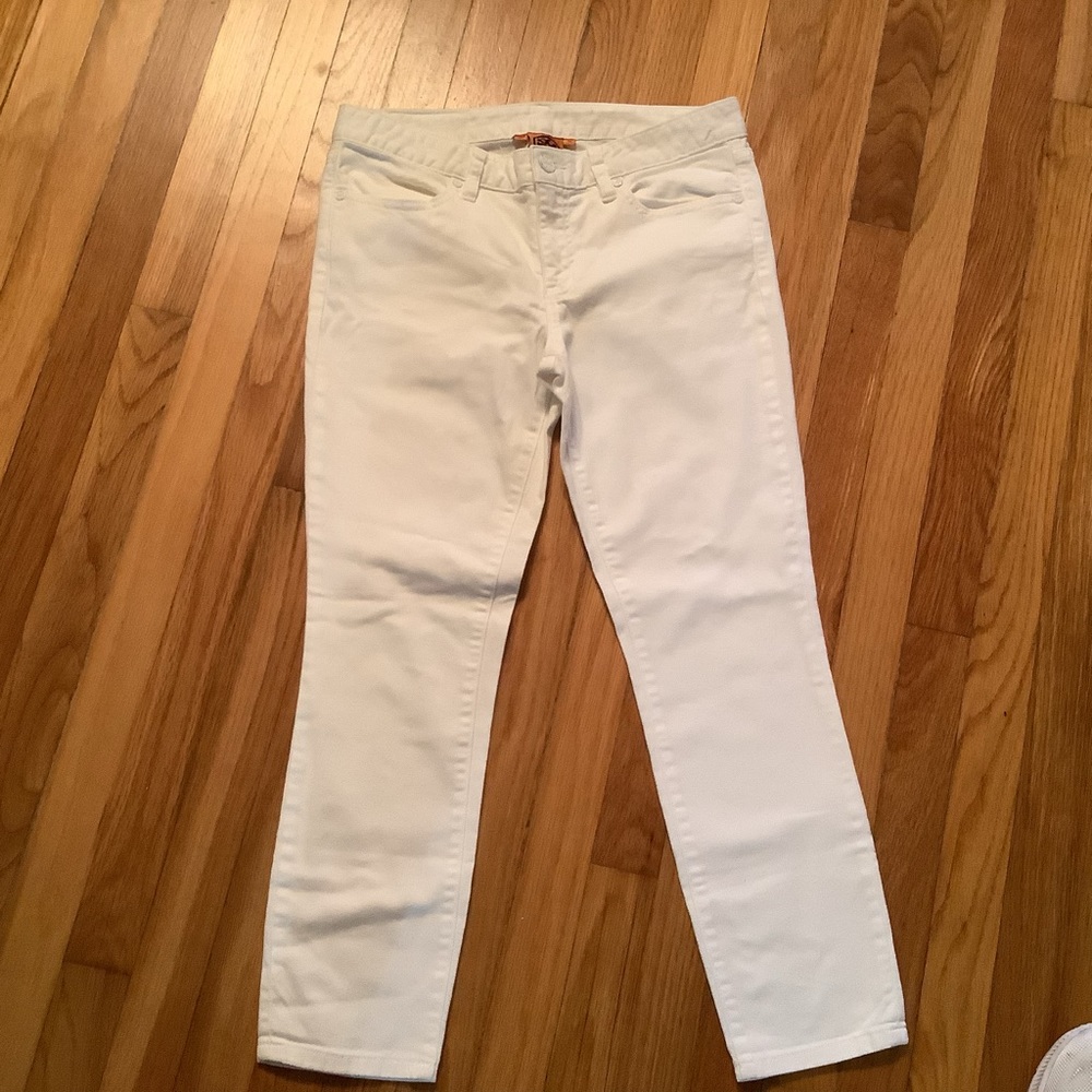 TORY BURCH White Cropped Skinny Jeans - Picture 2 of 12